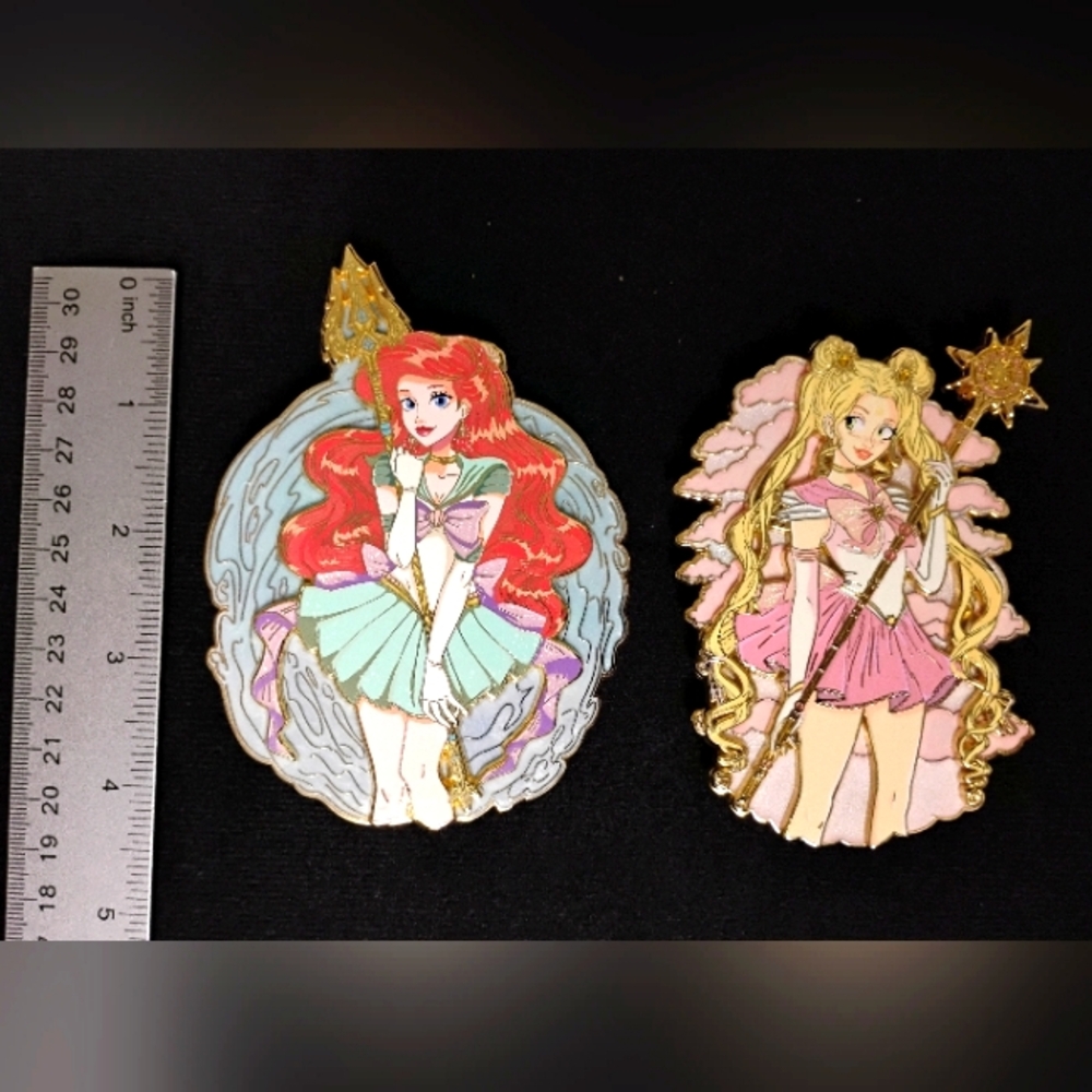 Ariel & Rapunzel Fantasy Pin Set